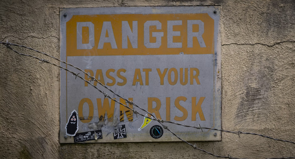 Gas leak repair: a danger sign.