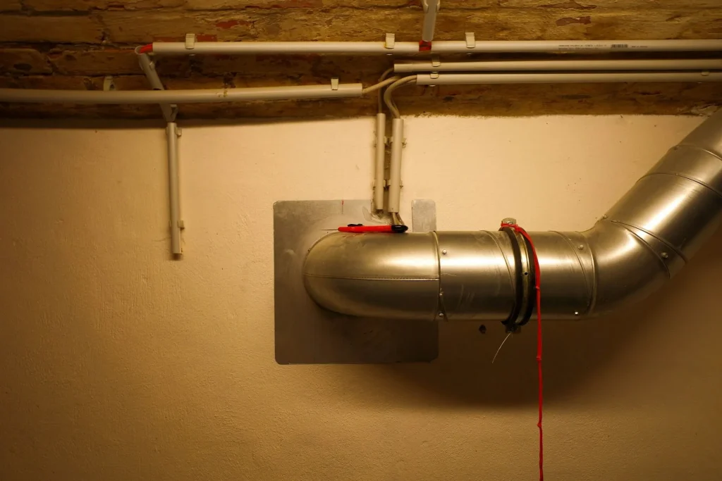a gas hot water system pipe