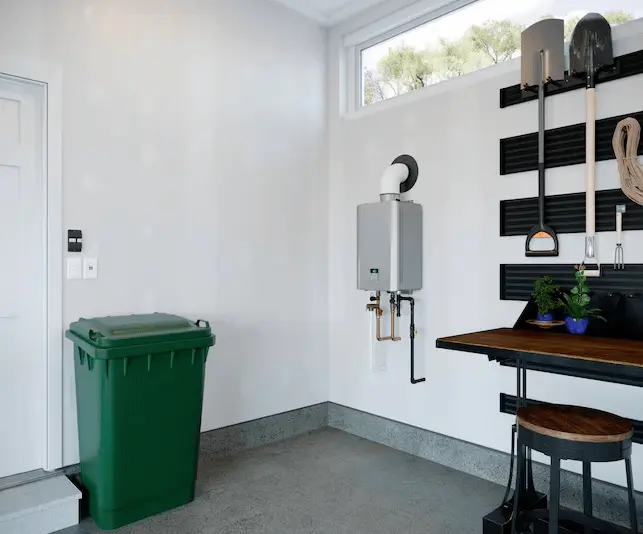 an installed gas hot water system