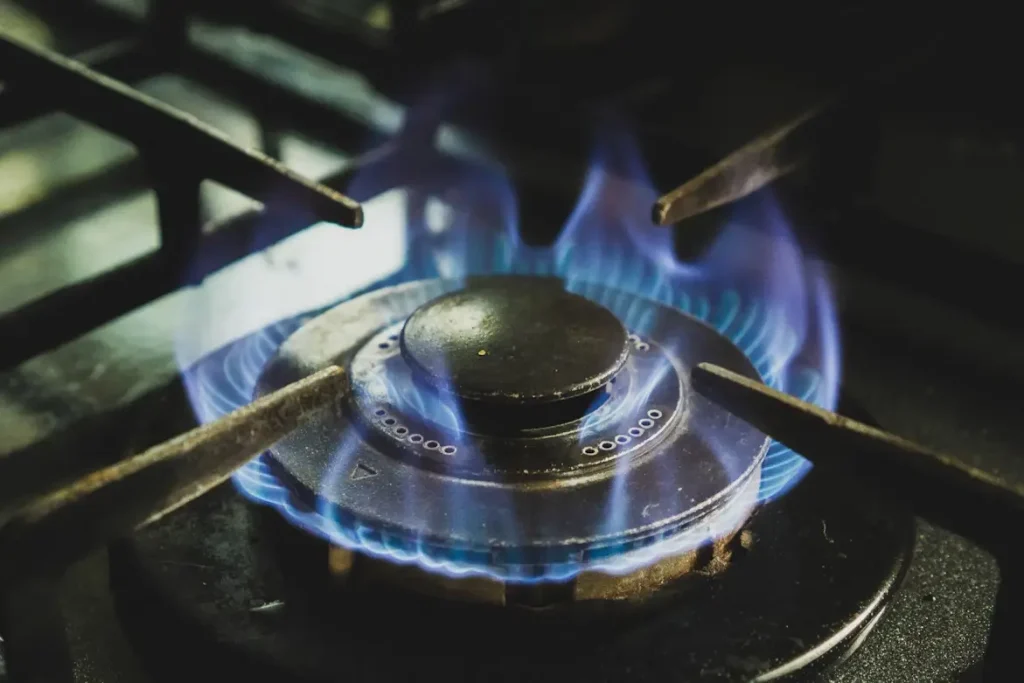 image of a gas stove
