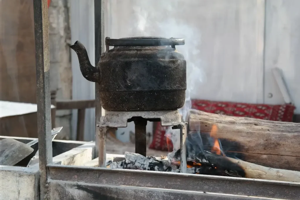 image of a wood burning stove