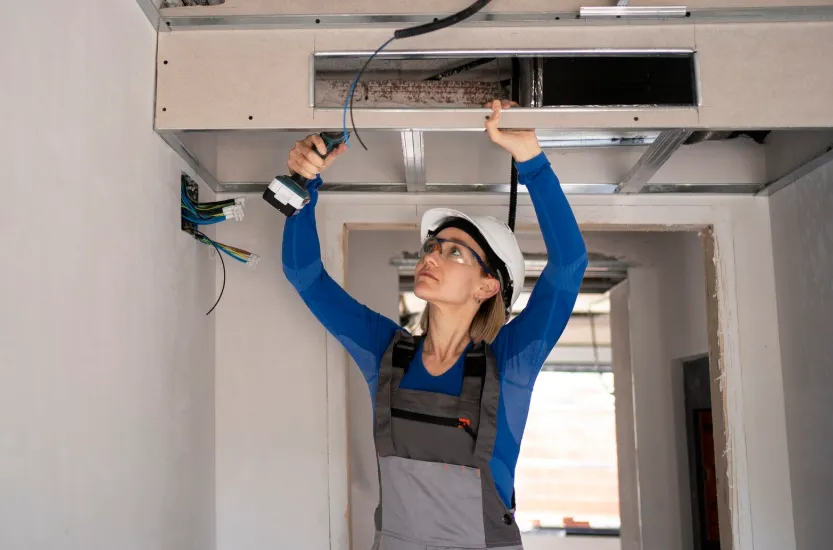 The gasoline odour might comes from the vents that they take out from somewhere else, you need to clean it up