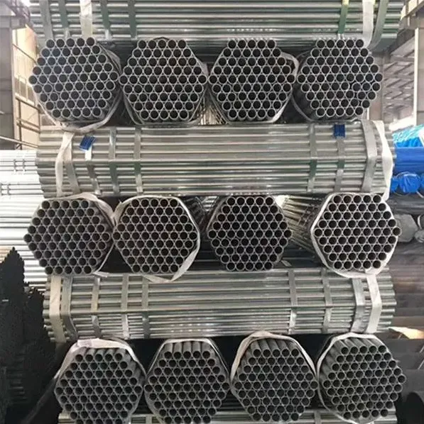 A stack of galvanised gas pipes sits in a warehouse. They_re still usable for gas lines, but not encouraged anymore.