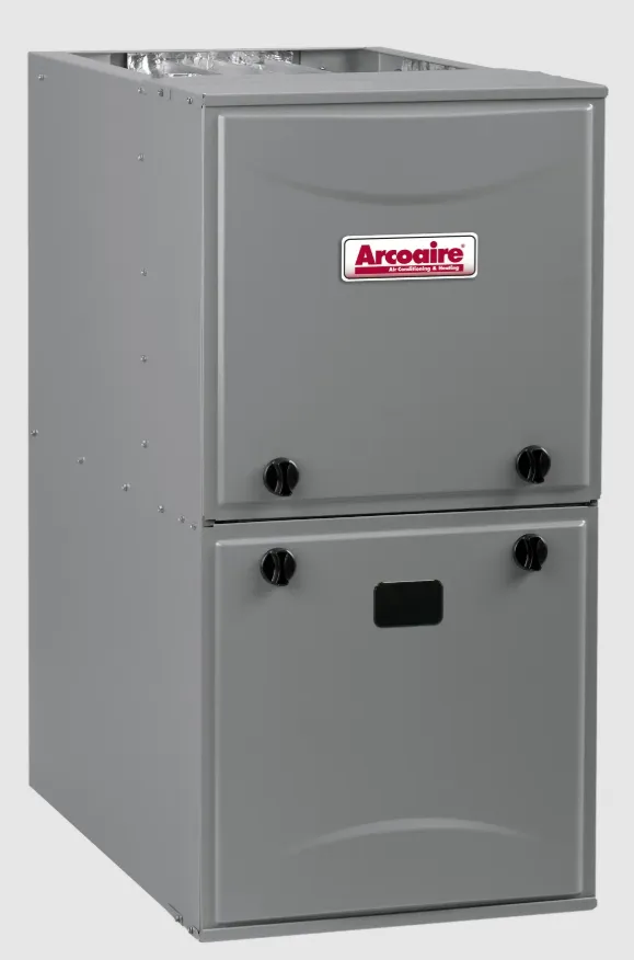 Modulating gas furnace with dual-panel access and variable heat output for precise comfort