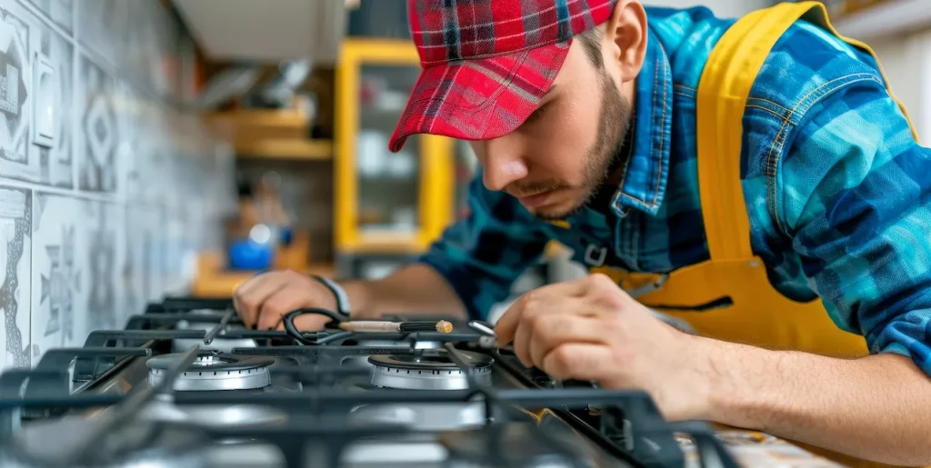 A licensed gasfitter will always check your kitchen before disconneting a gas stove