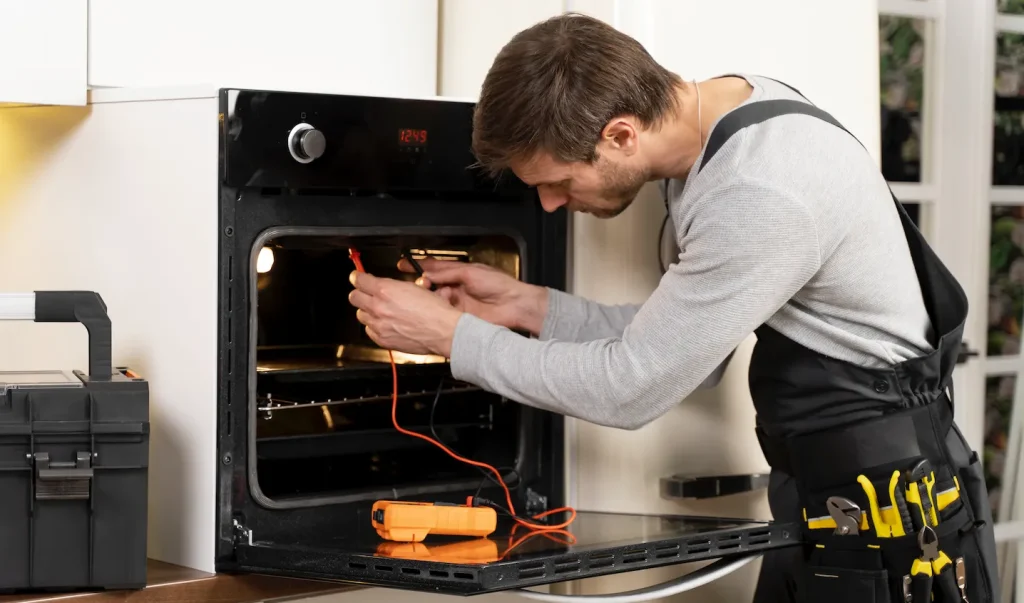Gas oven installation needs a licensed gas line installation