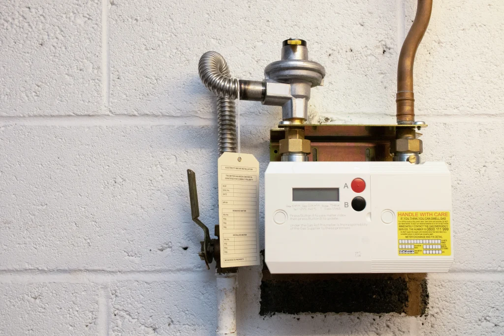 Gas Meter on a Wall