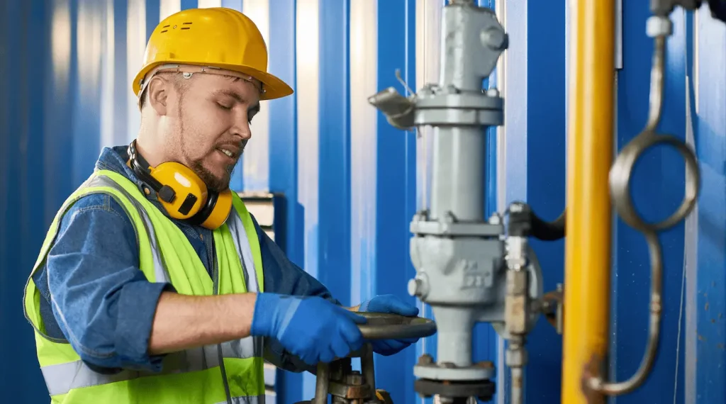 worker-turning-valve-with-safety-gear